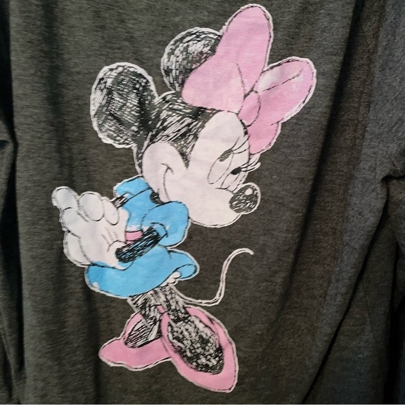 Disney Minnie Mouse Scoop Neck Lightweight Sweatshirt Size 2X - Picture 4 of 6